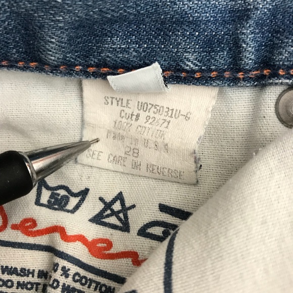 7 For All mankind 7FAM size 28 Bootcut Denim Jeans - Picture 8 of 8